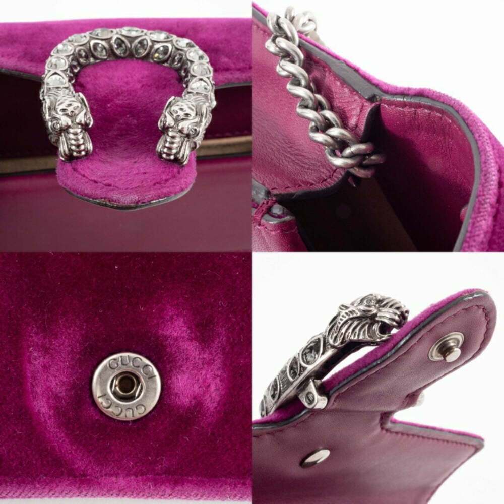 GUCCI Purple Leather Shoulder Bag - Picture 15 of 16